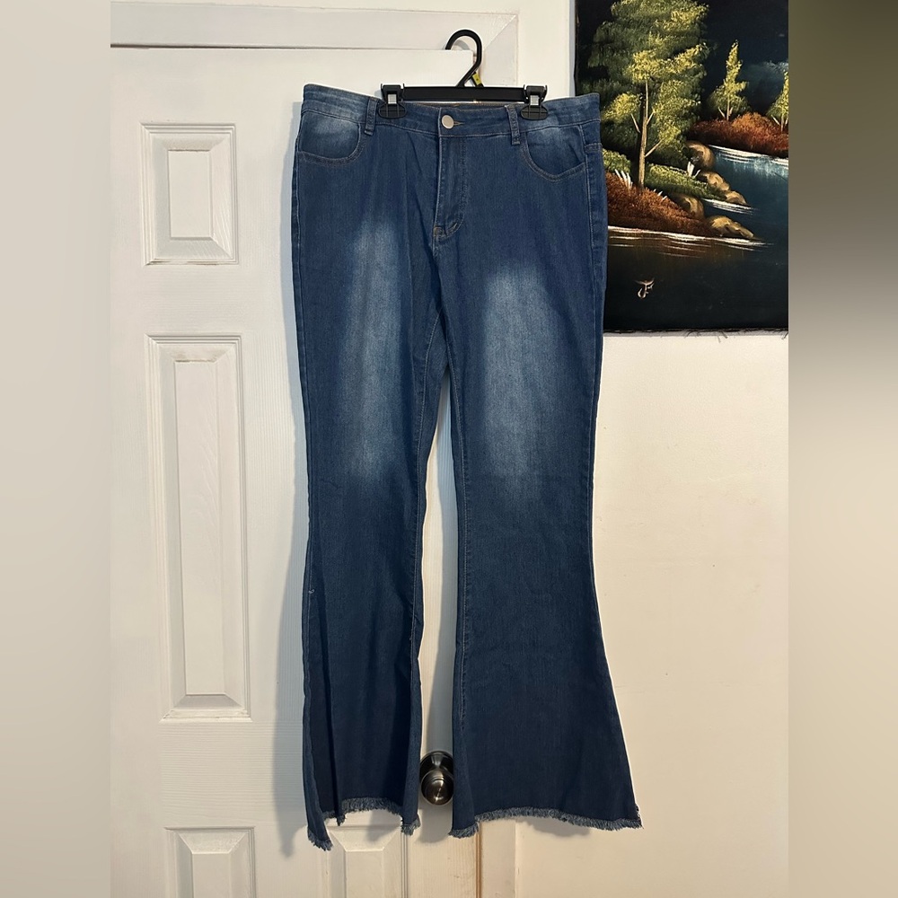 Stylish Blue Flare Women's Jeans